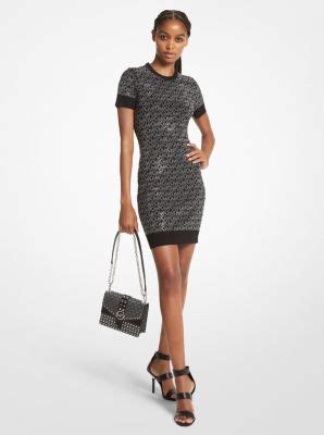 michael kors kleid silber nieten|Women's Silver Mini, Midi and Maxi Dresses .